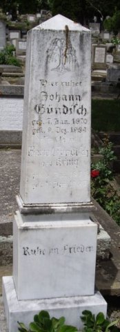 Guendisch Johann 1870-1934 Koenig Maria 1873-1967 Grabstein
